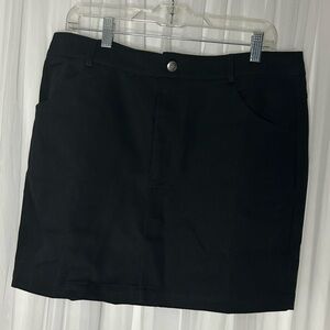 Vici Black Denim Mini Skirt Casual